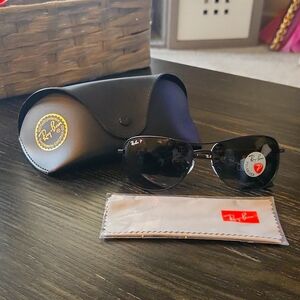 Ray Ban Mens Polarized Aviator Sunglasses